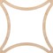 Ekena Millwork 23 38W x 23 38H x 14T Small Lilley Decorative Fretwork Wood Ceiling Panels, Red Oak CELW23X23X0250LEYRO - alternate 2